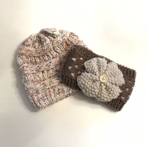 Do Everything in Love / Time &Tru Bundle of Winter Headwear Cute One Size - Picture 1 of 11